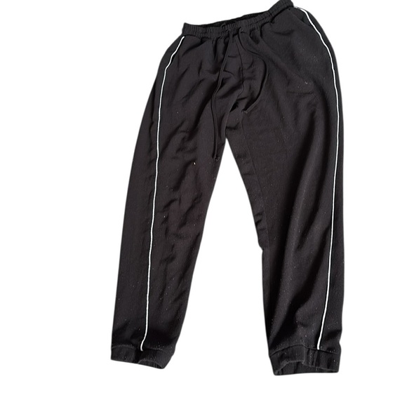 Vintage Black Joggers with White Accents - Picture 10 of 10